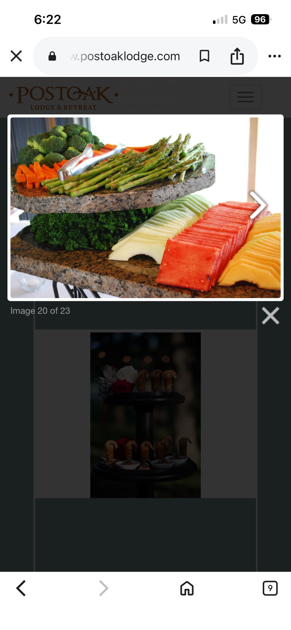 Colorful food on the retreat table