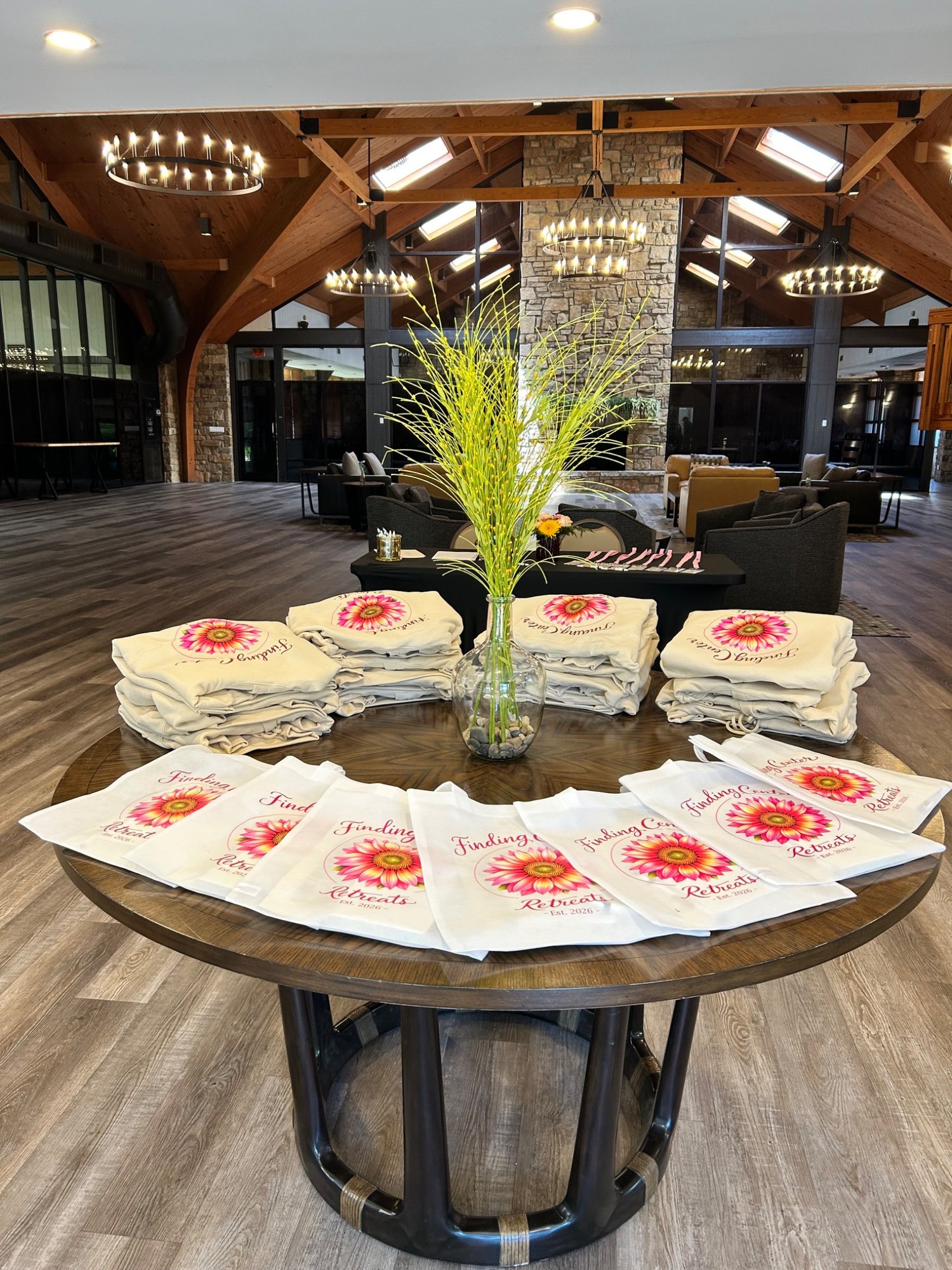 Finding Center Retreats giveaway item