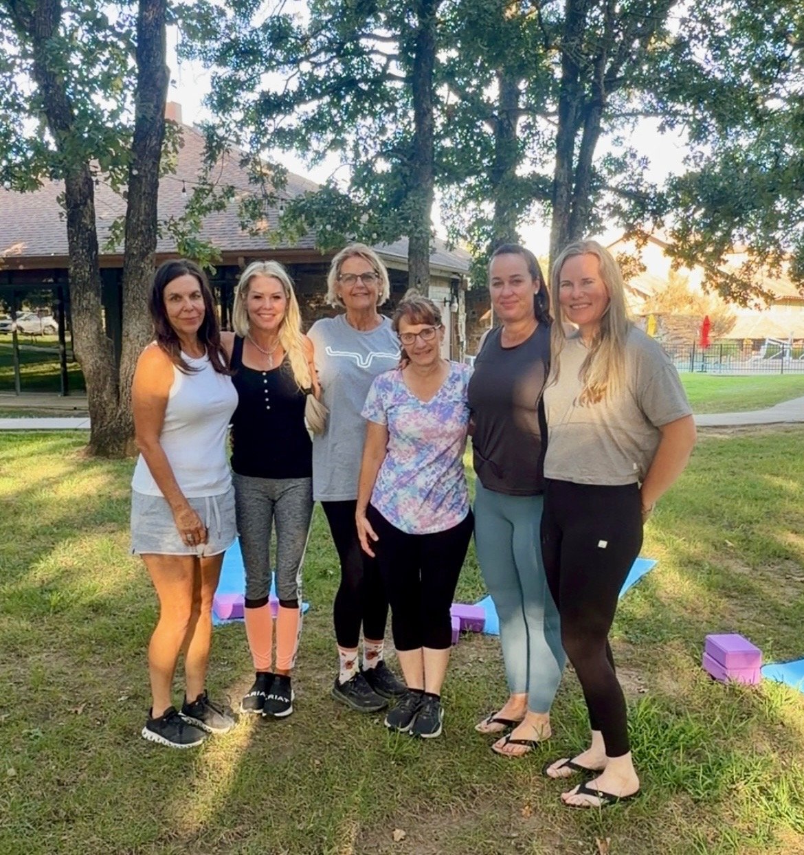 Finding Center retreat participants together outdoors